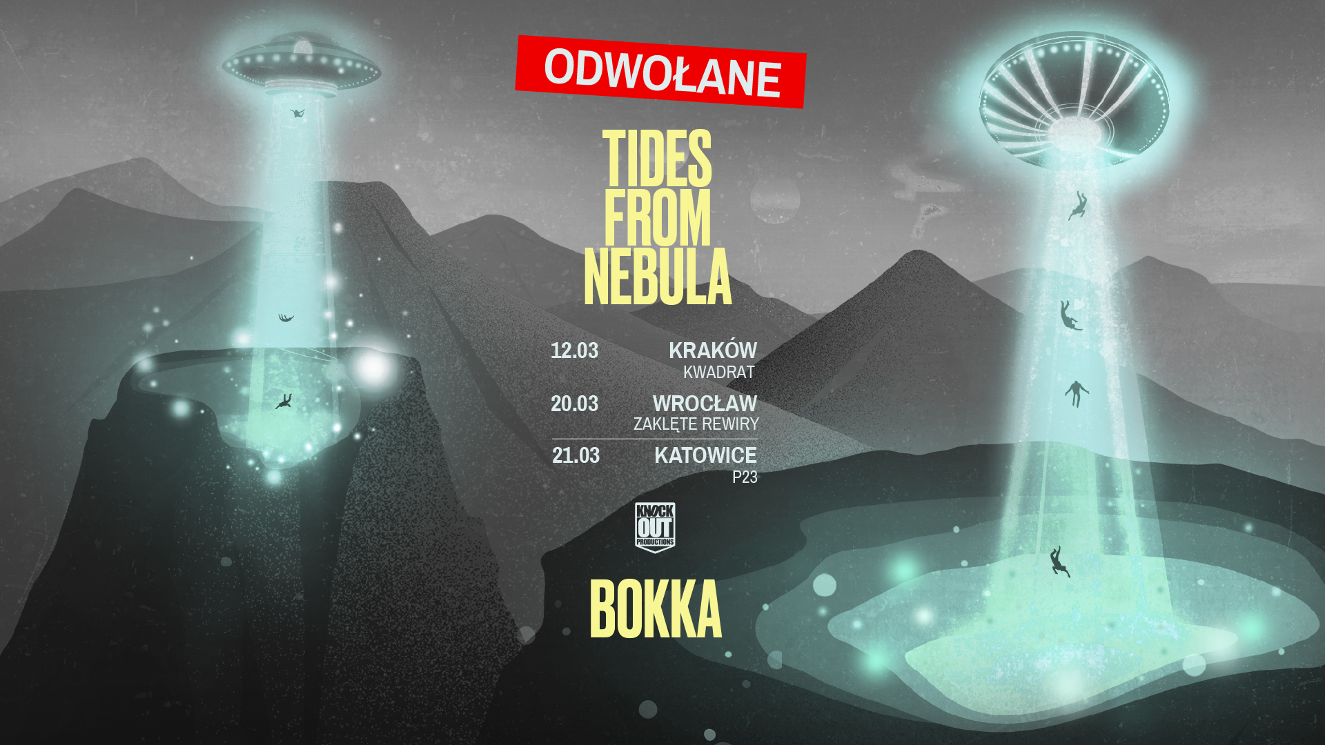 Trasa Bokka i Tides From Nebula odwołana