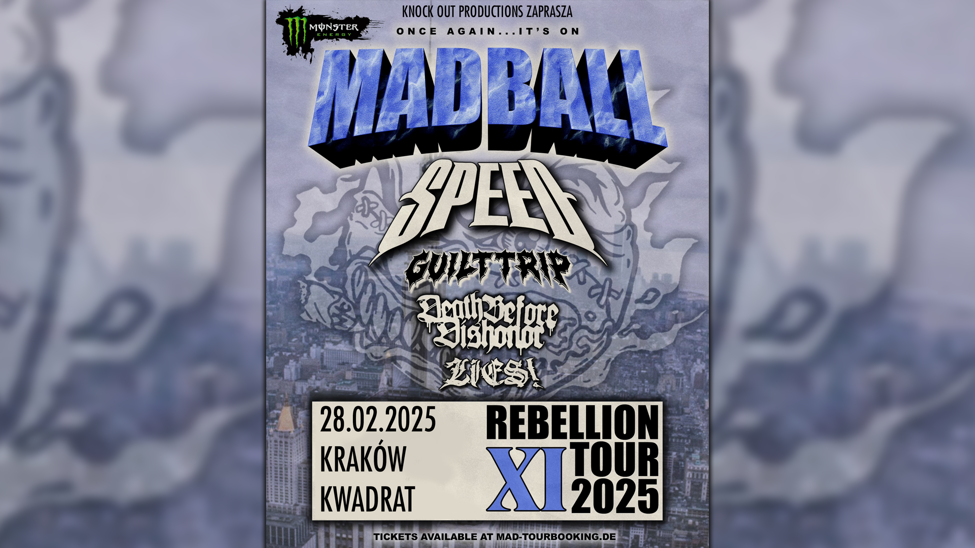 "Rebellion Tour: Madball + Speed, Guilt Trip, Death Before Dishonor, Lies!".