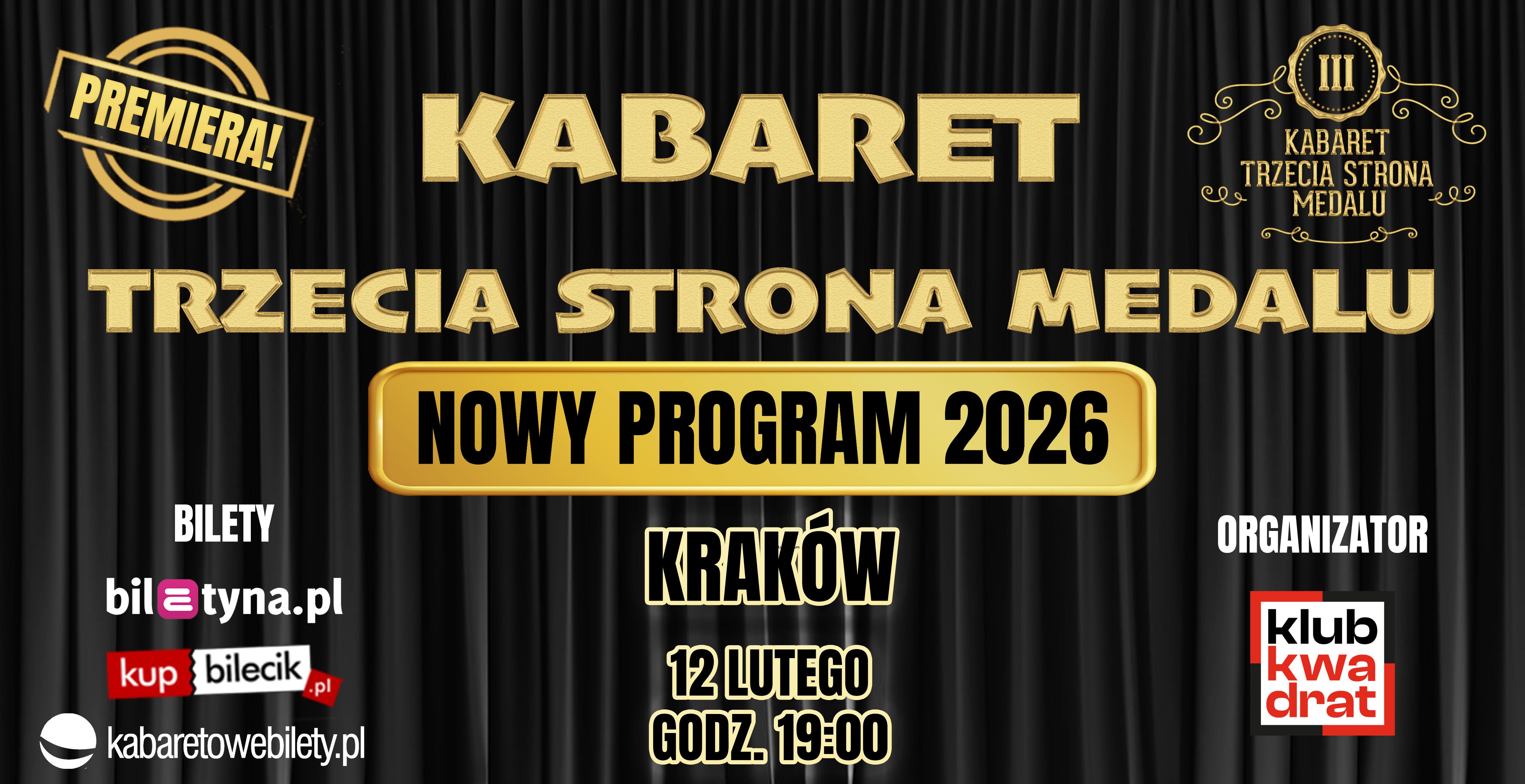 Kabaret Trzecia Strona Medalu Nowy program 2026